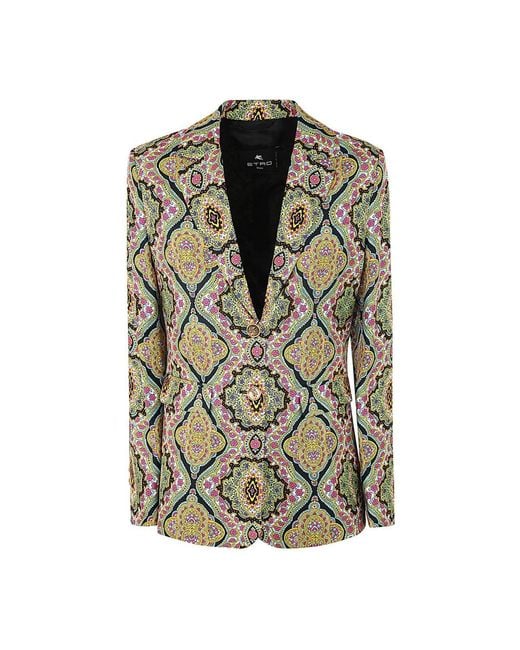 Etro Green Blazers