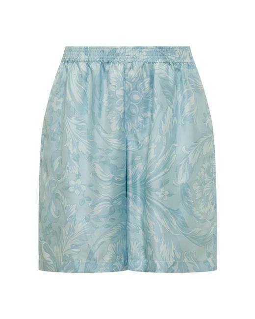 Casual Shorts di Versace in Blue da Uomo