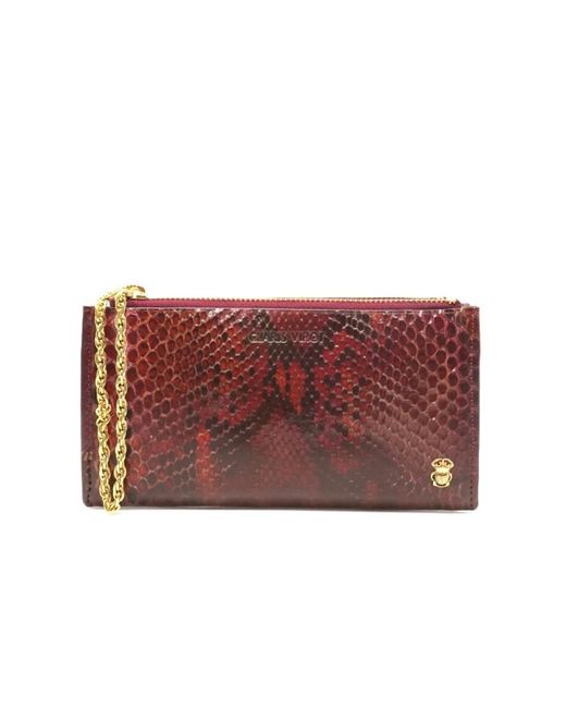 Claris Virot Red Wallets & Cardholders
