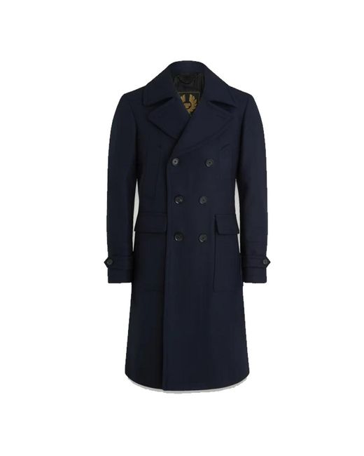 Belstaff Blue Double-Breasted Coats for men