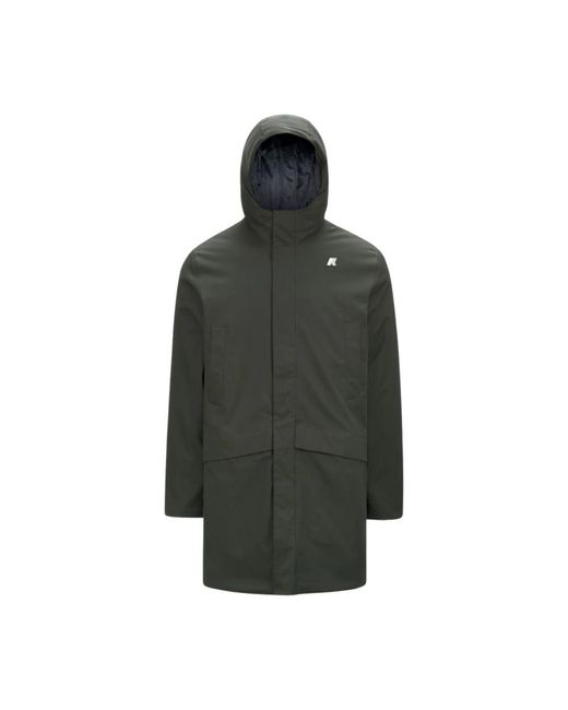 Parkas K-Way de hombre de color Green