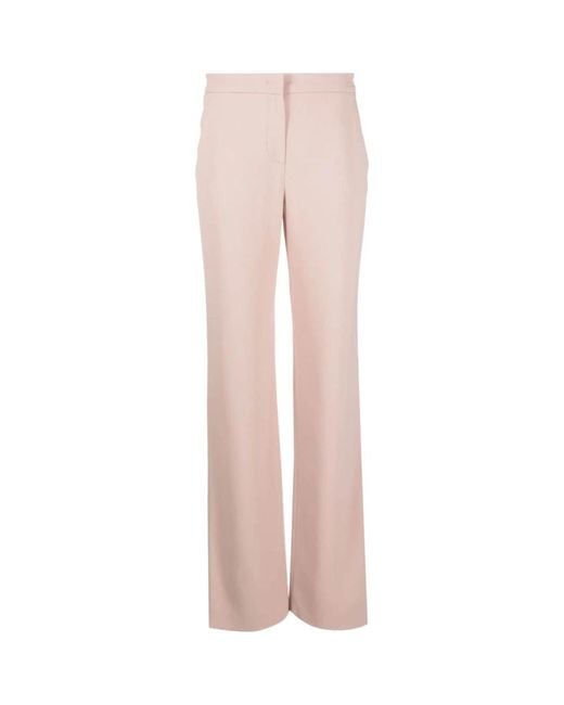 Rosa cipria pantaloni sartoriali svasati di Giorgio Armani in Pink