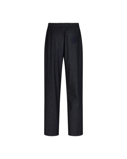 Emporio Armani Blue Straight Trousers