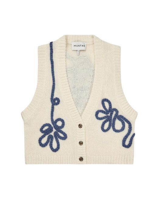 Cardigans Munthe en coloris Blue