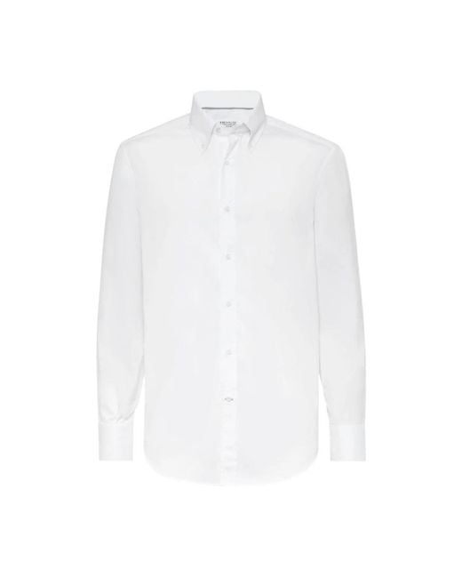 Brunello Cucinelli White Casual Shirts for men
