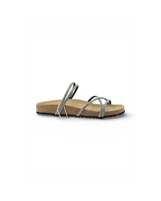 Geox Metallic Slider