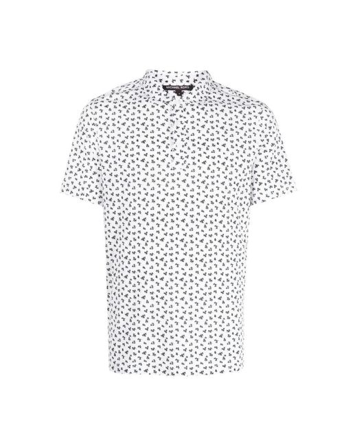 Michael Kors White Short Sleeve Shirts for men