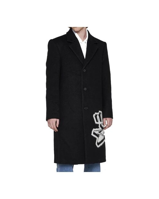 Off-White c/o Virgil Abloh Black Single-Breasted Coats for men