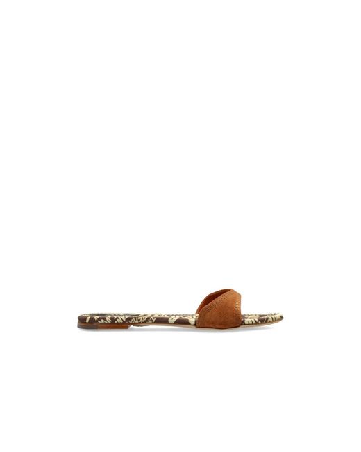 DSquared² Brown Suede Slides