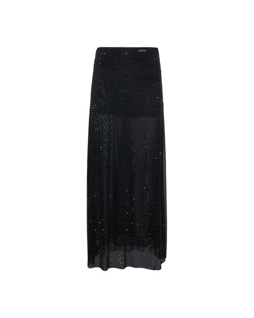 RICHMOND Black Langer Mesh-Rock Mit Mikro-Verzierungen