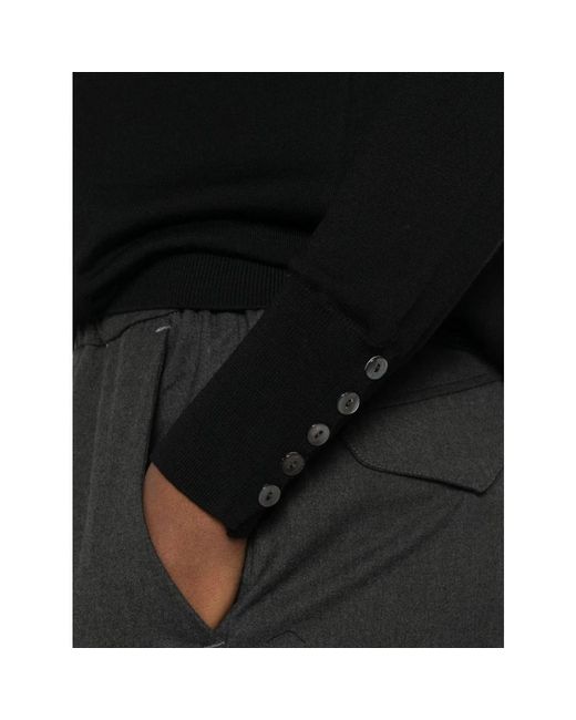 Alpha Studio Black Turtlenecks
