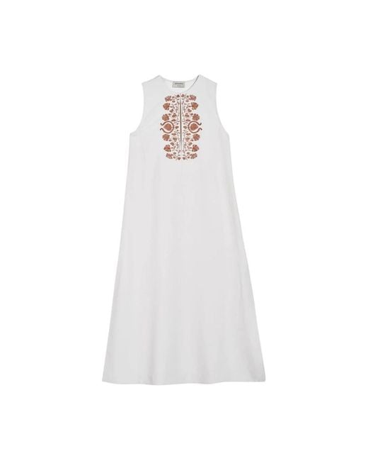 Zeus + Dione White Midi Dresses