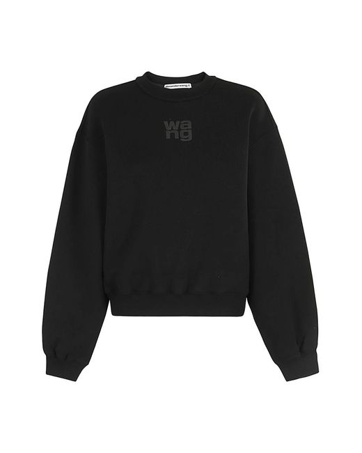 Sweatshirts T By Alexander Wang de color Black
