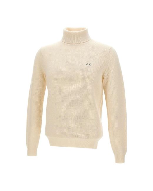 Sun 68 Rollkragenpullover in White für Herren