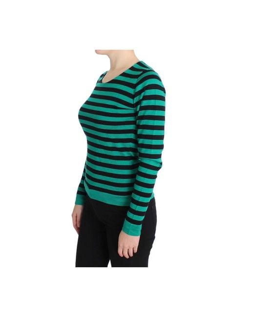 Dolce & Gabbana Green Round-Neck Knitwear