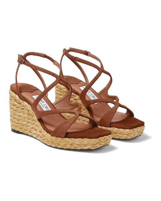 Wedges Jimmy Choo de color Brown