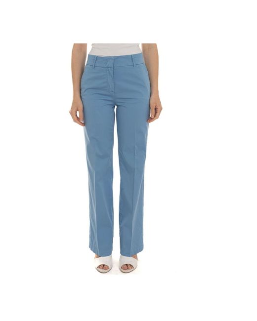 Harmont & Blaine Blue Wide Trousers