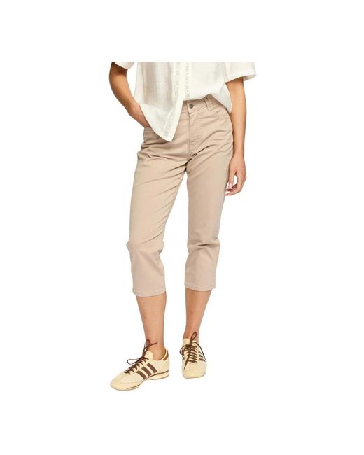 2-Biz Natural Cropped Trousers