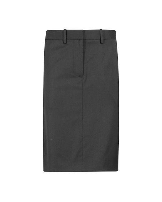 Helmut Lang Midi Skirts in het Gray