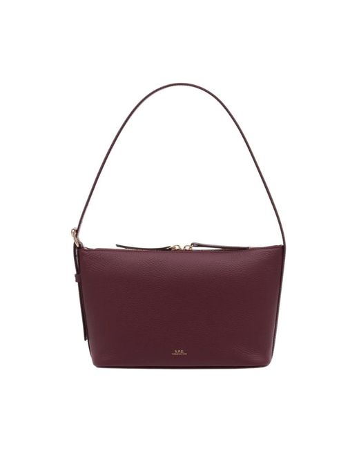 A.P.C. Purple Vera Shoulder Bag