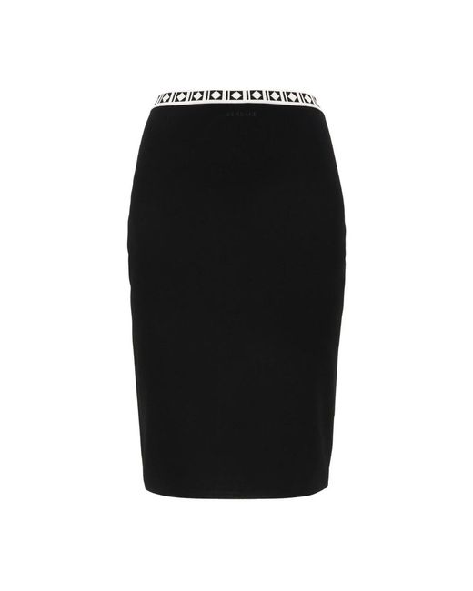 Versace Black Short Skirts