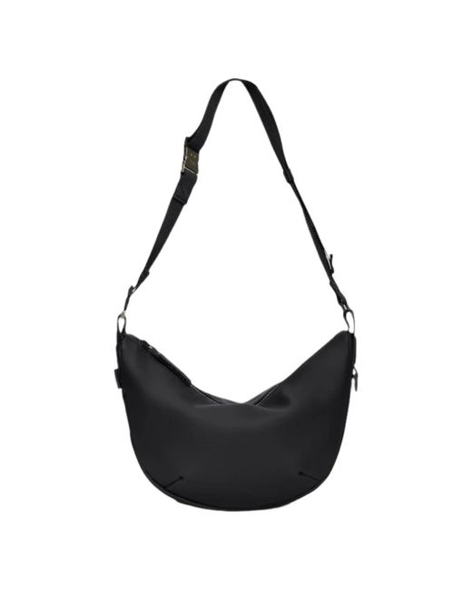 Rains Black Shoulder Bags