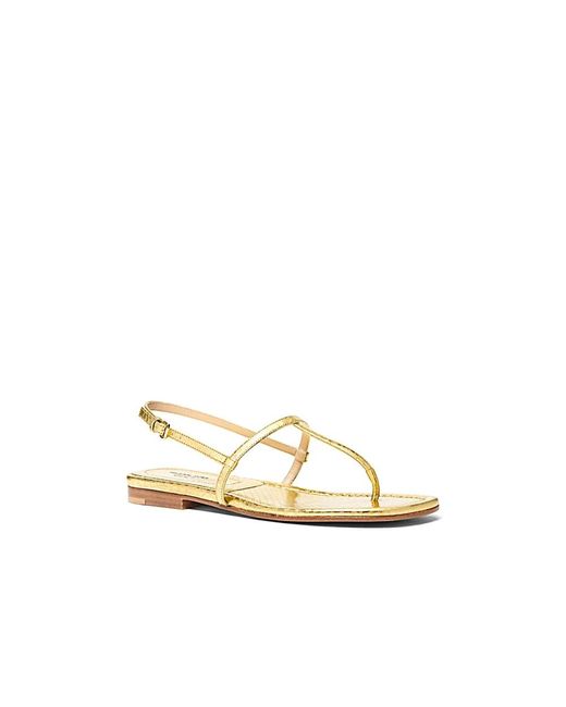 Michael Kors Yellow Flat Sandals