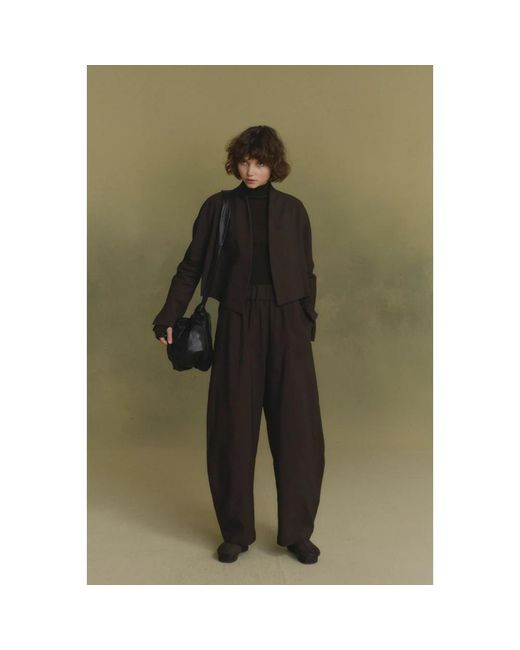 Cortana Brown Tapered Trousers