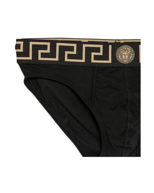 Versace Greca Border Briefs in het Black voor heren