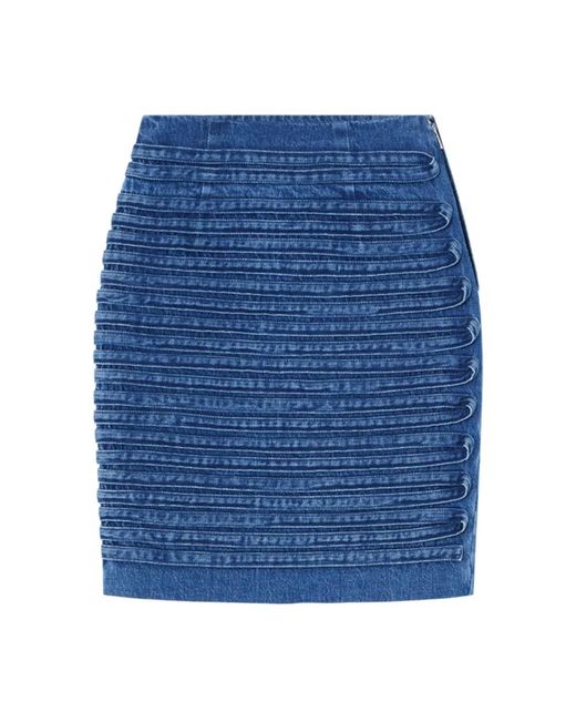 Denim Skirts di Versace in Blue