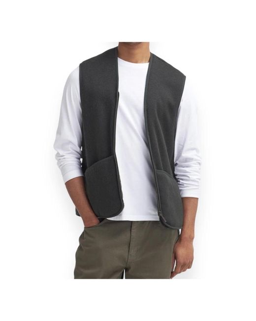 Barbour Vests in het Black voor heren