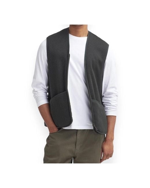Barbour Black Waistcoats for men