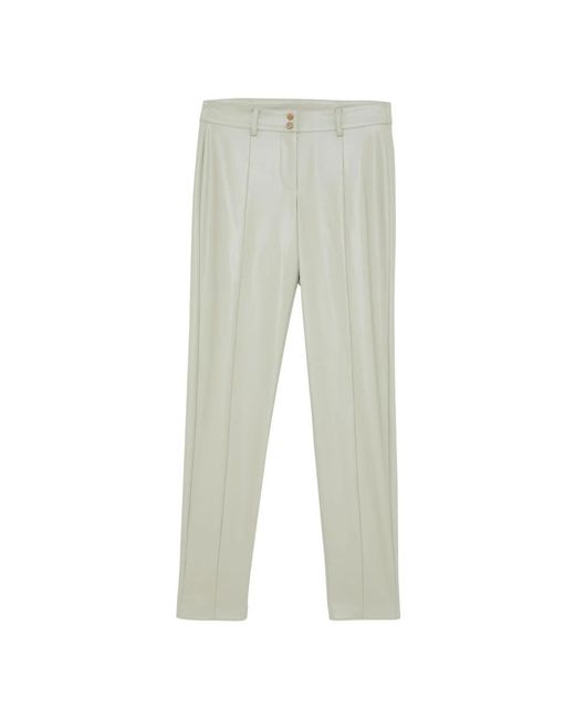 Patrizia Pepe Gray Slim-Fit Trousers