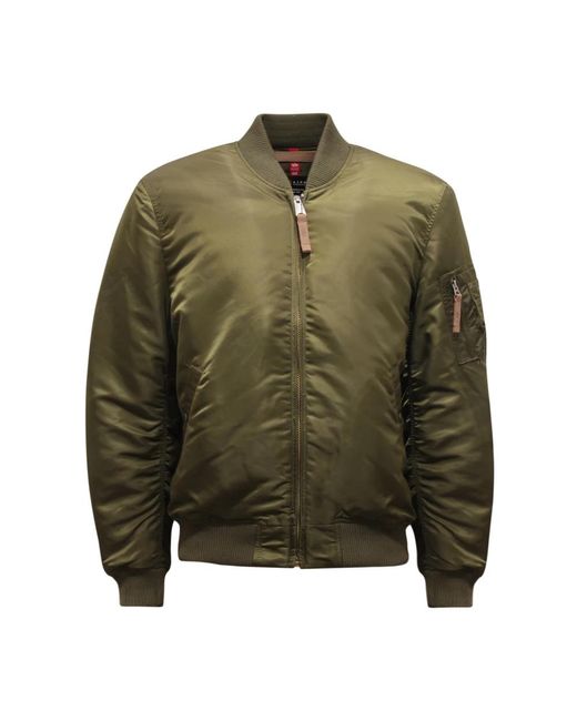 Alpha Industries Green Bomber Jackets for men