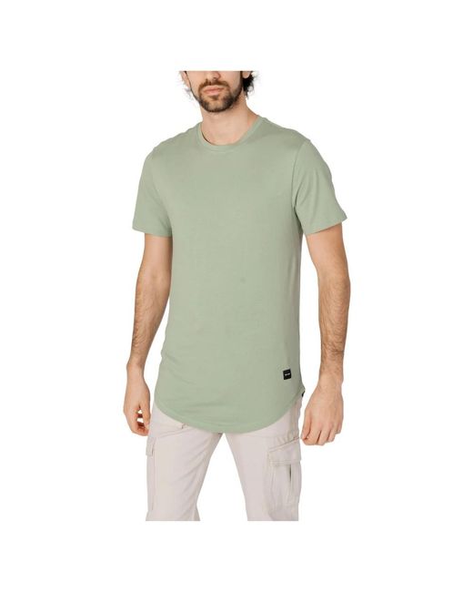 Only & Sons Green T-Shirts for men
