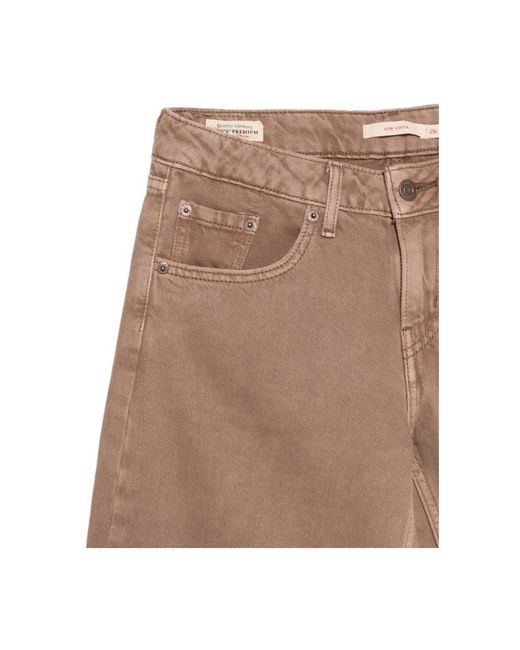 Levi's Wide Jeans in het Brown