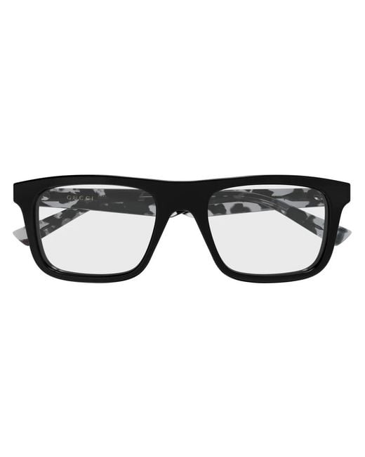 Gucci Square Optical Frame in het Black voor heren