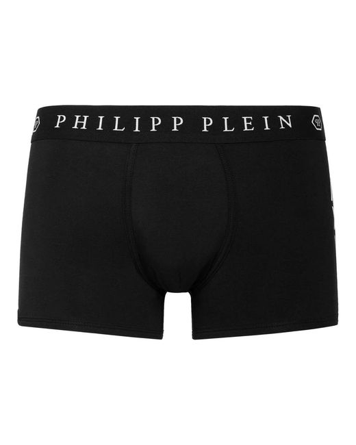 Philipp Plein Ondergoed ,Zwart ,Katoen Boxer Monogram in het Black voor heren