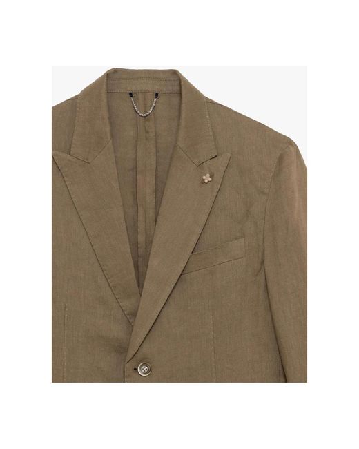 Gianni Lupo Two-Button Blazer in het Green voor heren