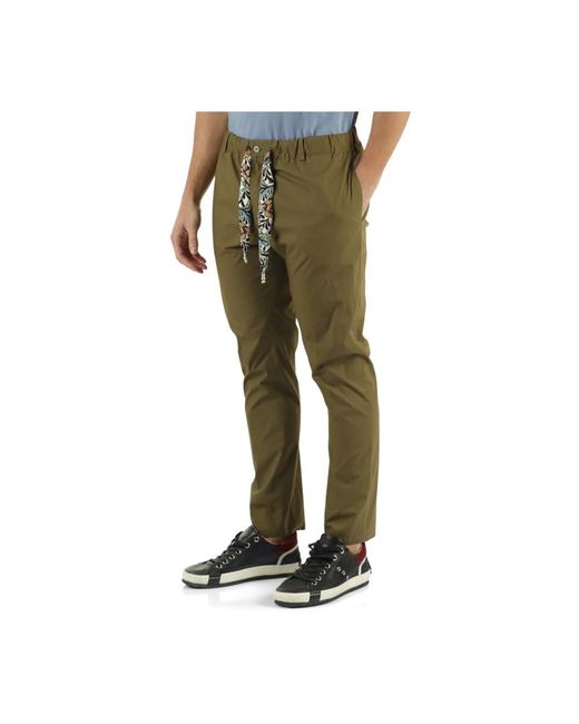 Trousers > slim-fit trousers Daniele Alessandrini pour homme en coloris Green