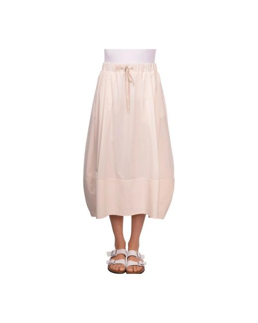 Gran Sasso Pink Midi Skirts