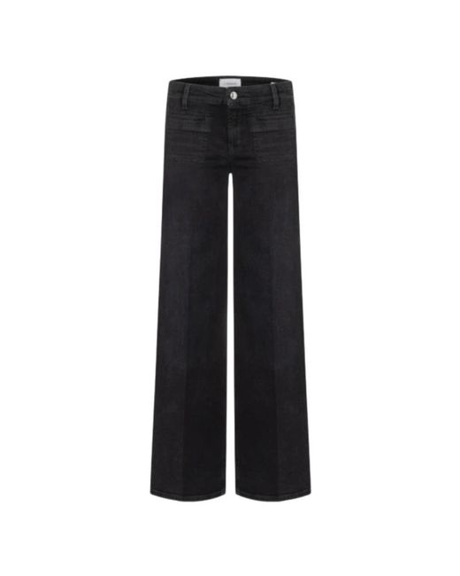Cambio Black Wide Jeans