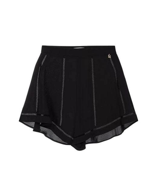 Elisabetta Franchi Black Short Shorts