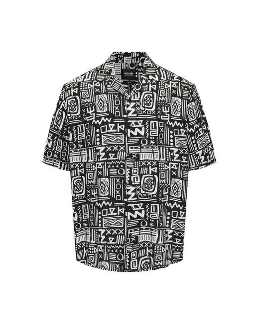 Only & Sons Black Short Sleeve Shirts for men