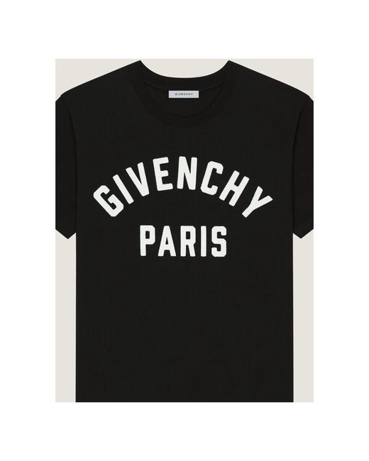 Givenchy Tops ,Zwart ,Katoen Regular Fit T-Shirt in het Black voor heren