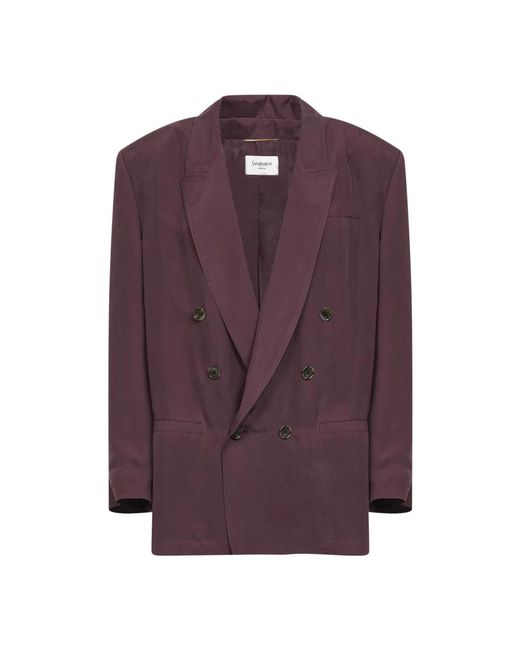 Saint Laurent Purple Blazers