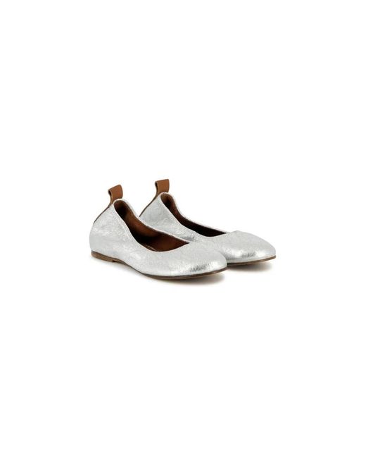 Lanvin Ballerina Flat in het White