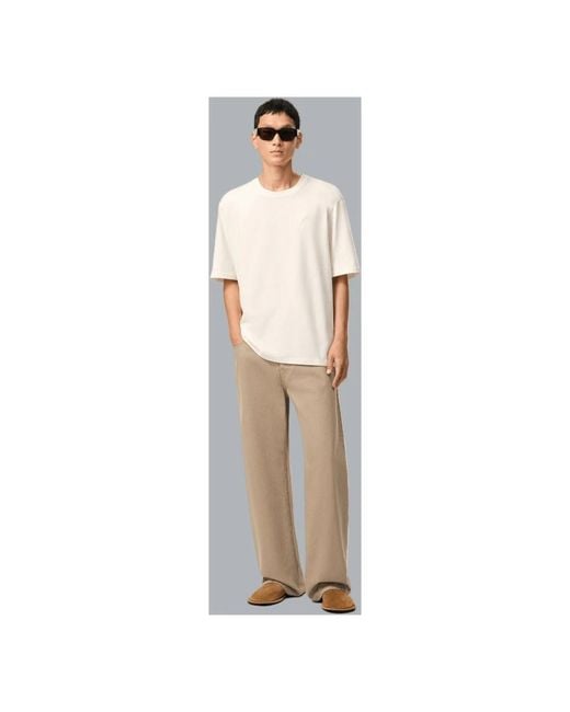 AMI Natural Straight Jeans for men