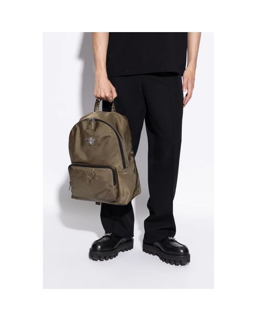 Versace Brown/tan  Backpack Versace Backpacks in Brown for Men | Lyst main image 4