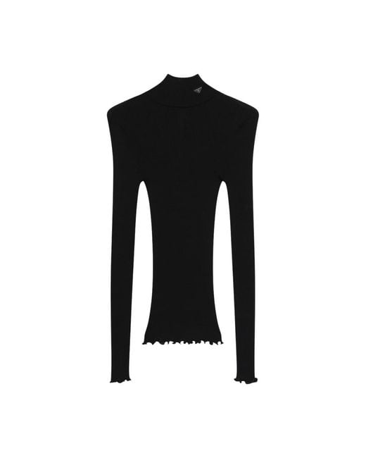 Prada Black Turtlenecks